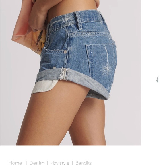 NWT One Teaspoon Blue Jean Shorts Size 32 - Picture 3 of 11